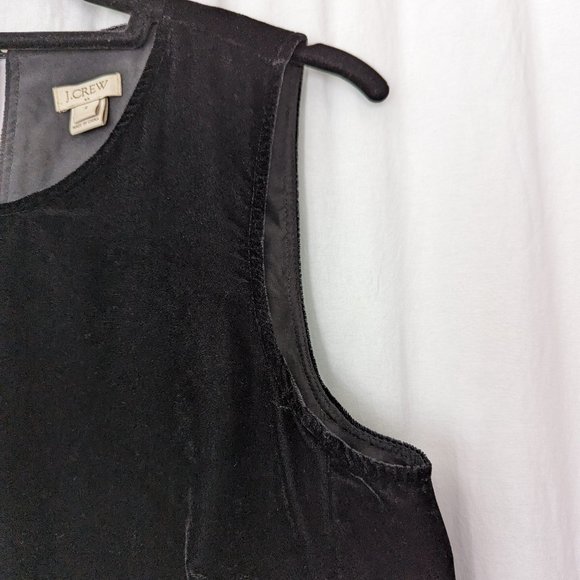 J Crew Black Velvet Peplum Blouse Size 4 - Picture 9 of 14